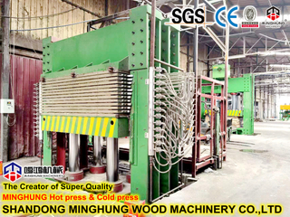 800 Tonnen 12 Schichten hydraulische Holzbearbeitungs-Sperrholz-Heißpressmaschine 