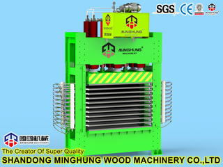 Hydraulische Heißpressmaschine für die Herstellung von Holzplatten